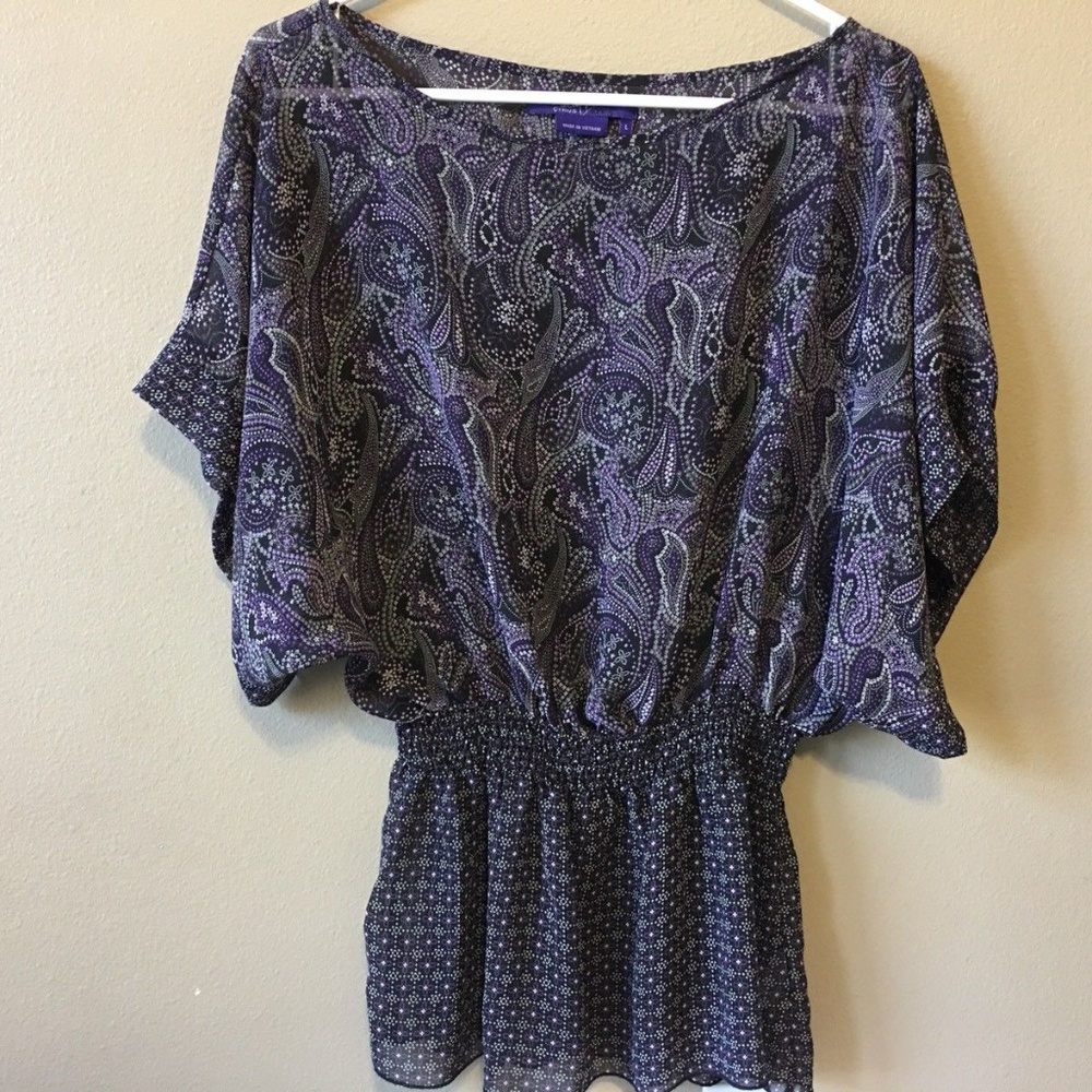 Miley Cyrus Max Azria Sheer Blouse